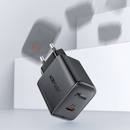 Netwerkoplader Acefast A1, 20W, 3A, 1 x USB-C, Zwart