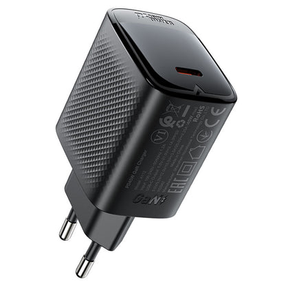 Netwerkoplader Acefast A112, 45W, 3A, 1 x USB-C, Zwart