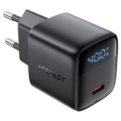 Acefast A135 Display Netwerkoplader, 45W, 3A, 1 x USB-C, Zwart
