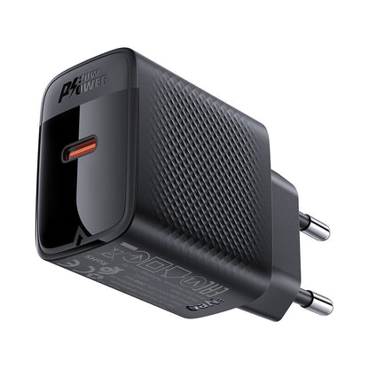 Netwerkoplader Acefast A82, 20W, 3A, 1 x USB-C, Zwart