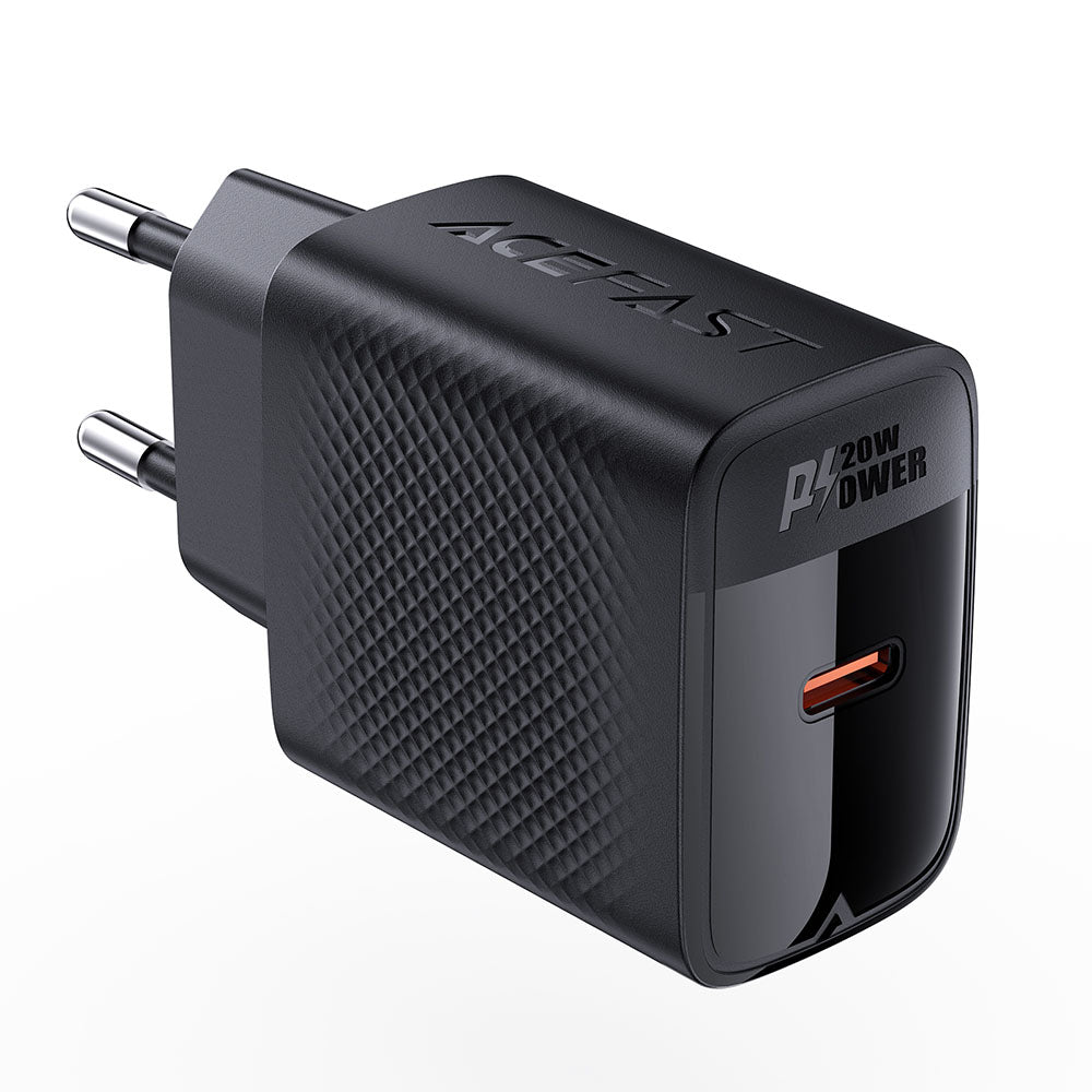 Netwerkoplader Acefast A82, 20W, 3A, 1 x USB-C, Zwart