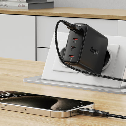 Netwerkoplader Acefast A94, 100W, 5A, 1 x USB-A - 3 x USB-C, Zwart