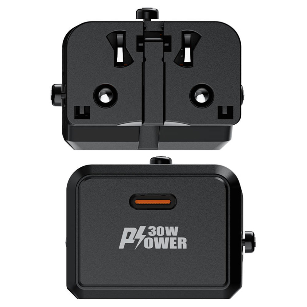 Acefast Z7 Travel Netwerkoplader, 30W, 3A, 1 x USB-C, Zwart