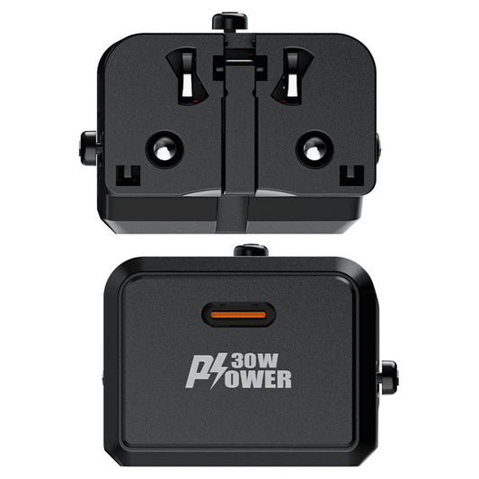 Acefast Z7 Travel Netwerkoplader, 30W, 3A, 1 x USB-C, Zwart