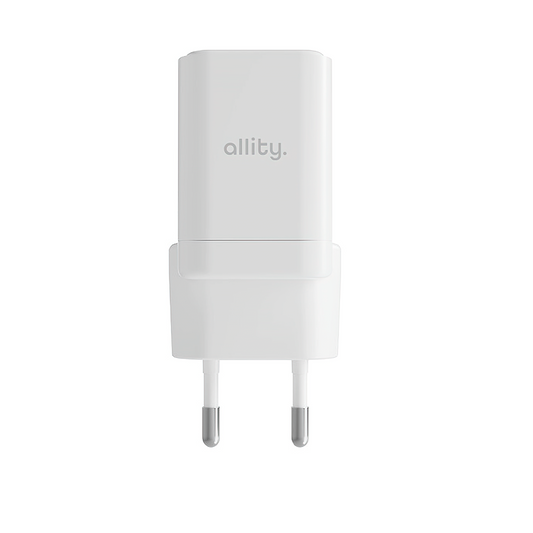 Allity Netwerkoplader. ATC-01-30WAC Mini, 30W, 3A, 1 x USB-A - 1 x USB-C, Wit