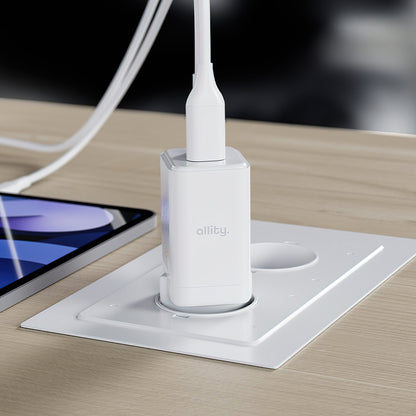 Allity Netwerkoplader. ATC-01-45WCC Fast, 45W, 3A, 1 x USB-A - 1 x USB-C, Wit