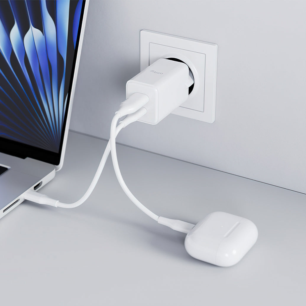 Allity Netwerkoplader. ATC-01-45WCC Fast, 45W, 3A, 1 x USB-A - 1 x USB-C, Wit