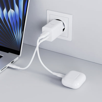 Allity Netwerkoplader. ATC-01-45WCC Fast, 45W, 3A, 1 x USB-A - 1 x USB-C, Wit