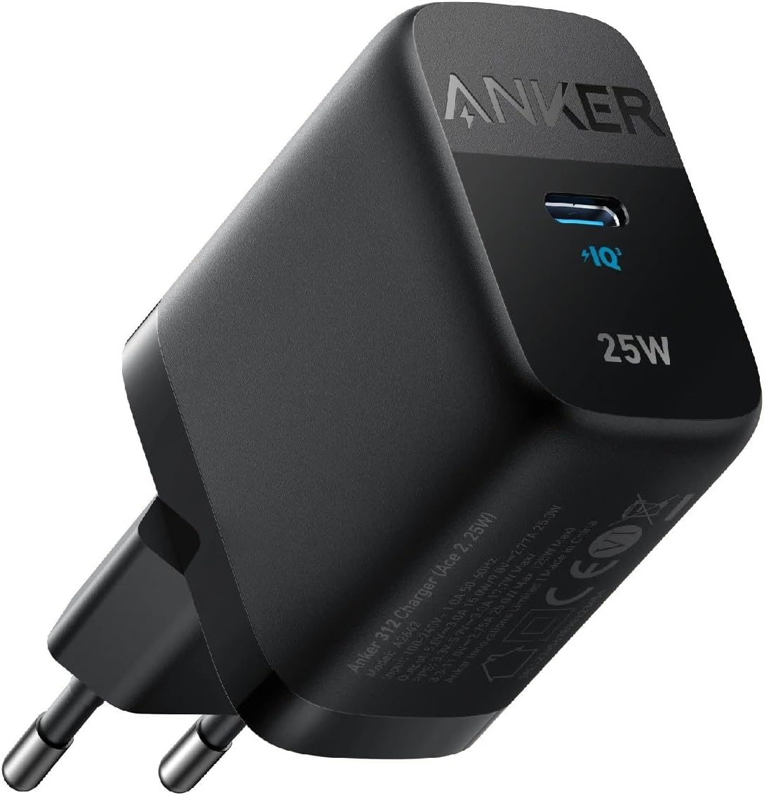 Anker 312 Ace Netlader, 25W, 1 x USB-C, Zwart A2642G11