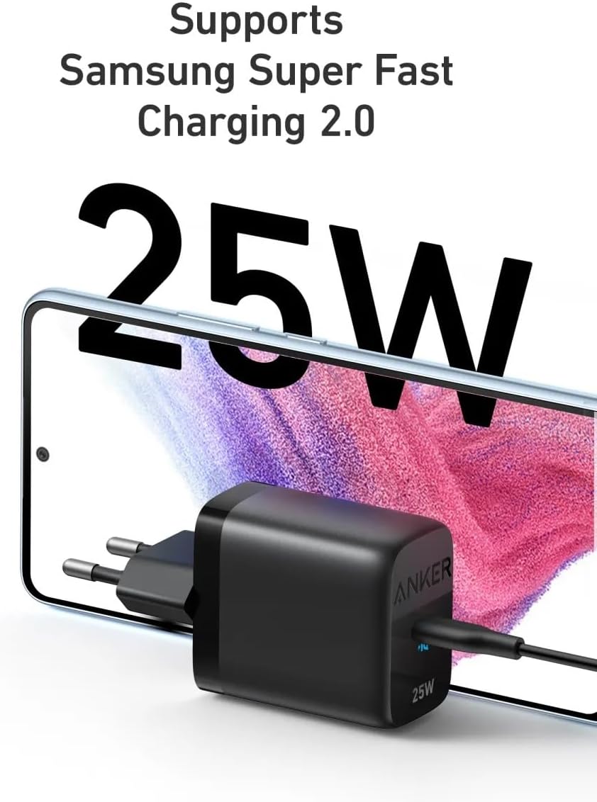 Anker 312 Ace Netlader, 25W, 1 x USB-C, Zwart A2642G11