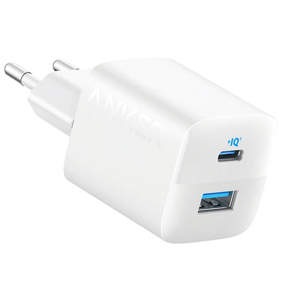 Anker 323 Netwerkoplader, 33W, 3A, 1 x USB-A - 1 x USB-C, Wit A2331G21 