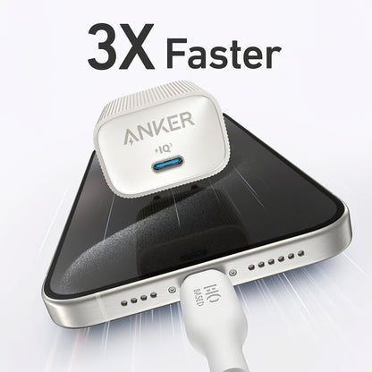 Anker 511 Nano 4 Network Charger, 30W, 3A, 1 x USB-C, White A2337G21