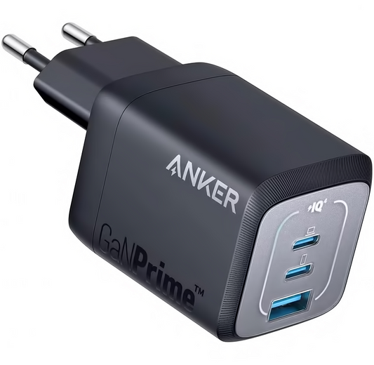 Anker Prime Netlader, 67W, 5A, 1 x USB-A - 2 x USB-C, Zwart, Herverpakt A2669313