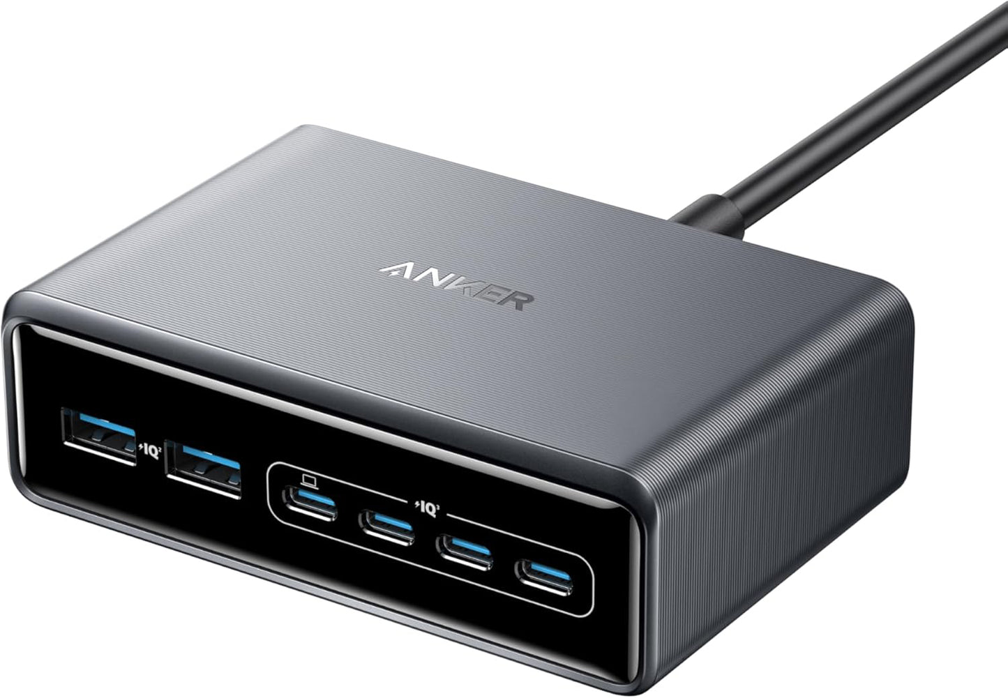 Anker Prime Power Adapter, 200W, 3A, 2 x USB-A - 4 x USB-C, Black A2683341