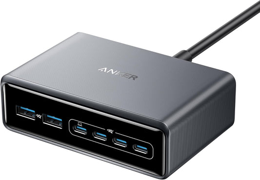 Network Charger Anker Prime, 200W, 3A, 2 x USB-A - 4 x USB-C, Black A2683341