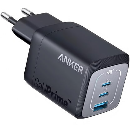 Anker Prime Netwerkoplader, 67W, 5A, 1 x USB-A - 2 x USB-C, Zwart A2669313 