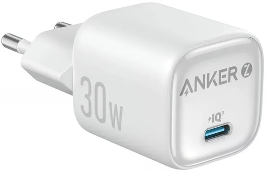 Anker Zolo Netwerkoplader, 30W, 3A, 1 x USB-C, Wit A2698G21