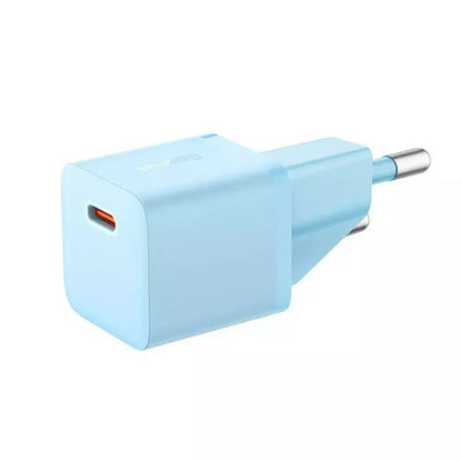 Baseus GaN Mini 1C Netwerkoplader, 20W, 3A, 1 x USB-C, Blauw CCGN050103