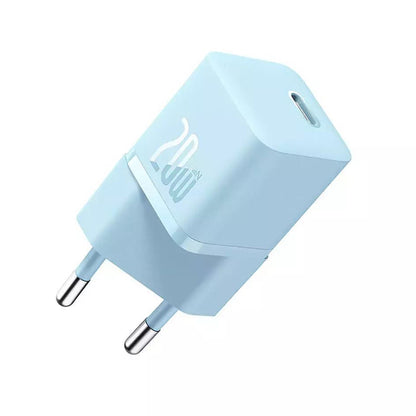 Baseus GaN Mini 1C Netwerkoplader, 20W, 3A, 1 x USB-C, Blauw CCGN050103