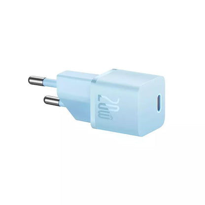 Baseus GaN Mini 1C Netwerkoplader, 20W, 3A, 1 x USB-C, Blauw CCGN050103