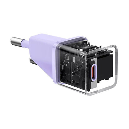 Baseus Netwerkoplader, 20W, 3A, 1 x USB-C, Paars CCGN050105