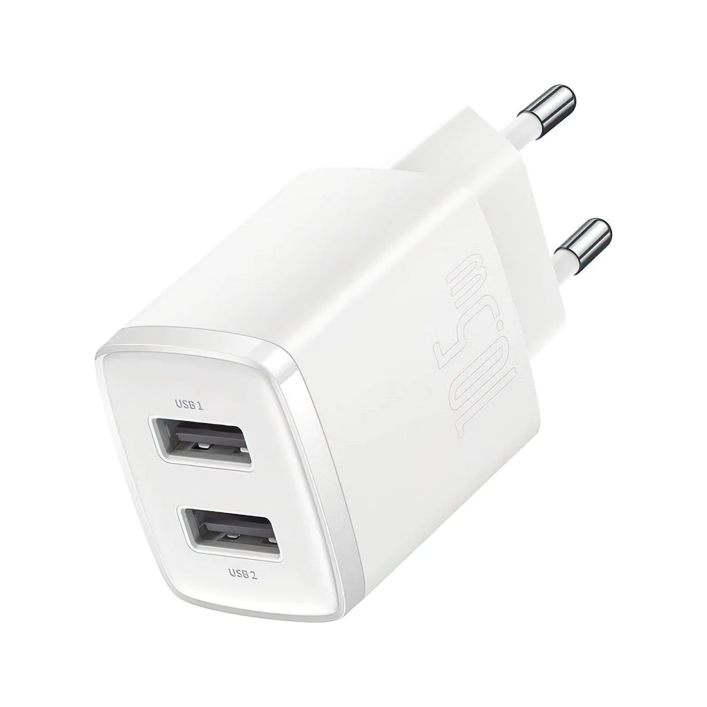 Baseus Compact Netwerkoplader, 10.5W, 2.1A, 2 x USB-A, Wit CCXJ010202