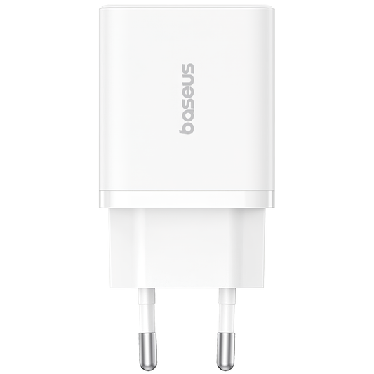 Baseus Cube Netwerkoplader, 20W, 3A, 1 x USB-A - 1 x USB-C, Wit P10111403213-00