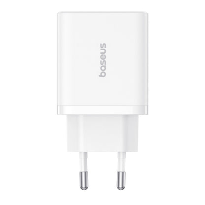 Baseus Cube Netwerkoplader, 30W, 3A, 2 x USB-A - 1 x USB-C, Wit P10111402213-00