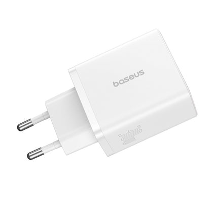 Baseus Cube Netwerkoplader, 30W, 3A, 2 x USB-A - 1 x USB-C, Wit P10111402213-00