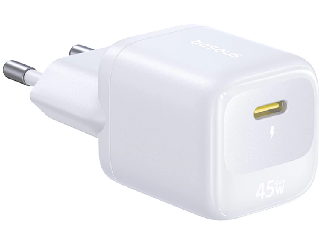 Baseus EnerFill FN22-netlader, 45 W, 3 A, 1 x USB-C, wit E0123301