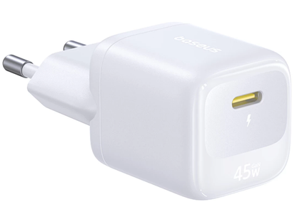 Baseus EnerFill FN22-netlader, 45 W, 3 A, 1 x USB-C, wit E0123301