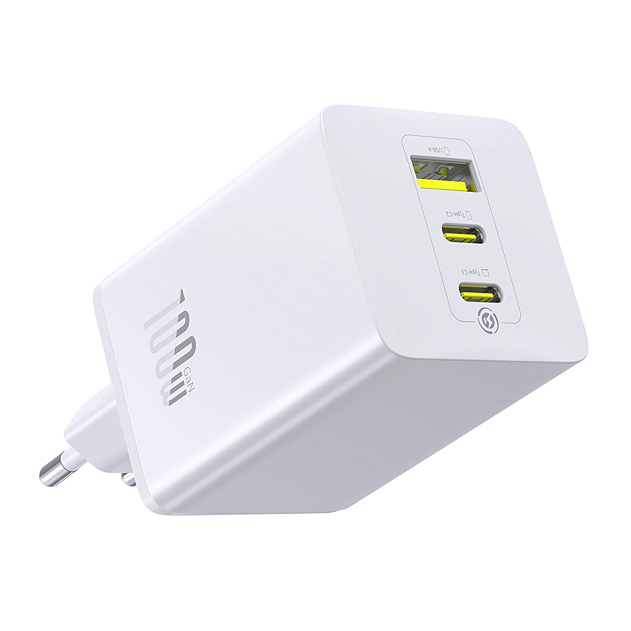 Baseus EnerFill FE11 Netwerkoplader, 100W, 5A, 1 x USB-A - 2 x USB-C, Wit P10182102213-00
