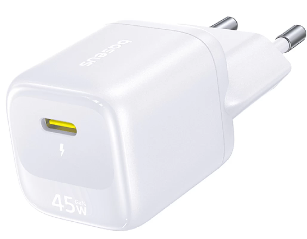 Baseus EnerFill FN22-netlader, 45 W, 3 A, 1 x USB-C, wit E0123301
