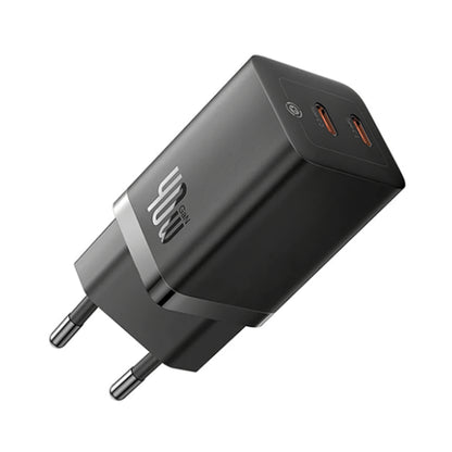 Netwerkoplader Baseus GaN5 Pro, 40W, 3A, 2 x USB-C, Zwart CCGP180101