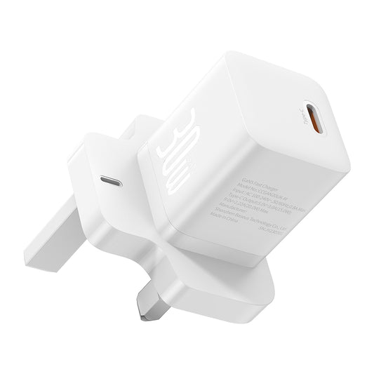 Baseus GaN5 UK Netwerkoplader, 30W, 3A, 1 x USB-C, Wit P10110906213-00