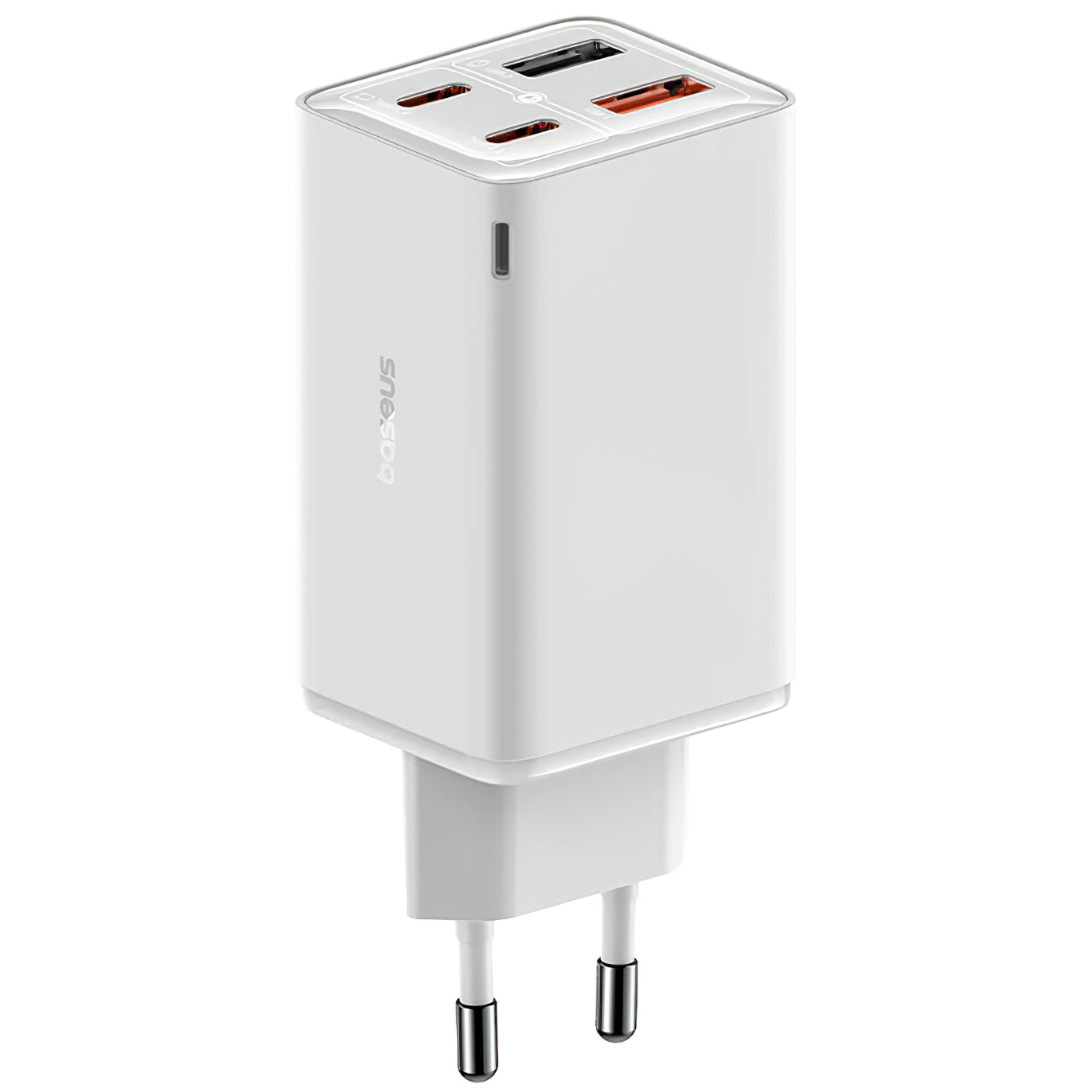 Netwerklader Baseus GaN6 Pro, 65W, 3.25A, 2 x USB-A - 2 x USB-C, Wit 