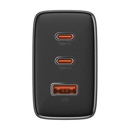 Baseus OS-Cube Pro Network Charger, 65W, 3.25A, 1 x USB-A - 2 x USB-C, Black P10152301113-00