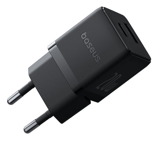 Baseus Palm Netwerkoplader, 20W, 3A, 1 x USB-A - 1 x USB-C, Zwart P10111608113-00