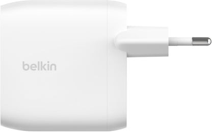 Belkin BoostCharge Pro Dual Netlader, 60W, 3A, 2 x USB-C, Wit WCB010vfWH
