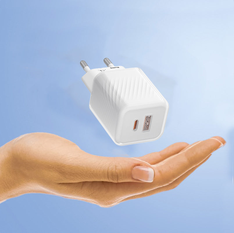 Blueo Netwerkoplader, 35W, 3A, 1 x USB-A - 1 x USB-C, Wit