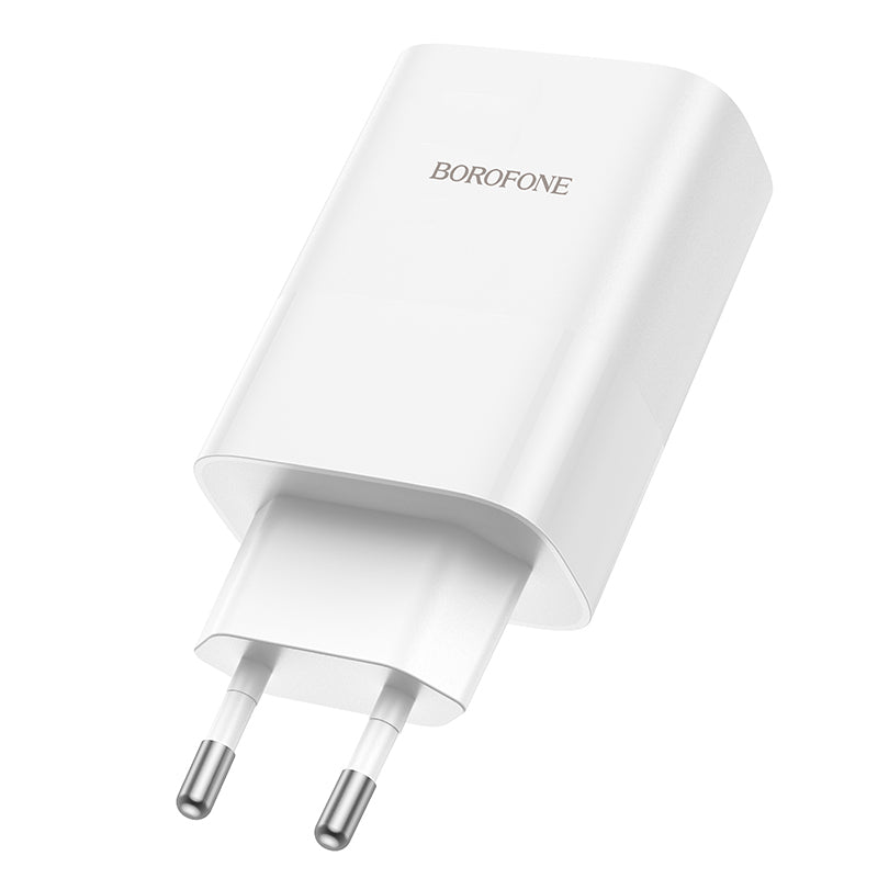 Netwerkoplader Borofone BN10, 65W, 5A, 1 x USB-A - 1 x USB-C, Wit 