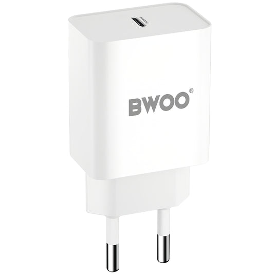 Network Charger BWOO BO-CDA119, 20W, 4A, 1 x USB-C, White 