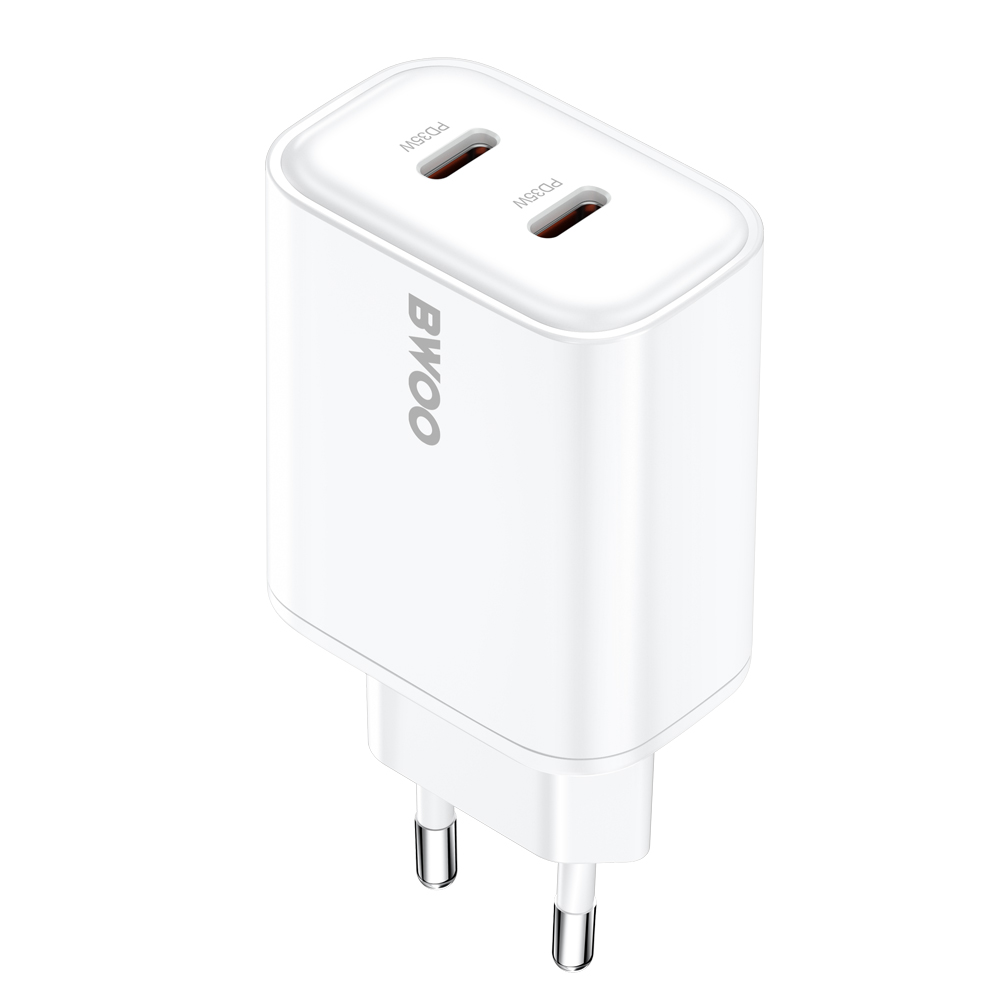 BWOO CDA206 Netlader, 35W, 3A, 2 x USB-C, Wit