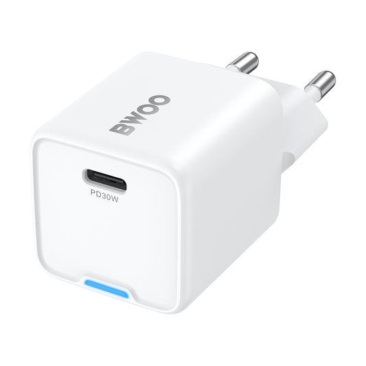 Netwerkoplader BWOO CDA211, 30W, 3A, 1 x USB-C, Wit