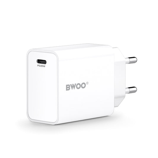 Netwerkoplader BWOO CDA226, 20W, 3A, 1 x USB-C, Wit