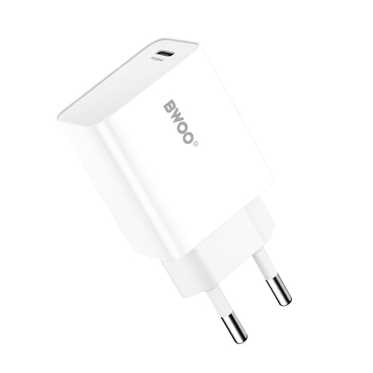 Netwerkoplader BWOO CDA226, 20W, 3A, 1 x USB-C, Wit