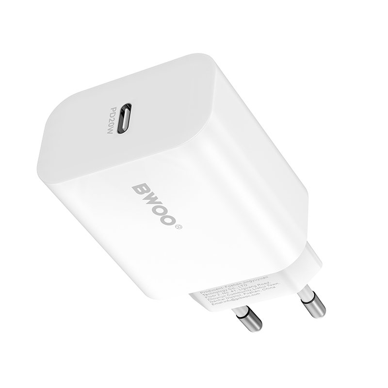 Netwerkoplader BWOO CDA233, 20W, 3A, 1 x USB-C, Wit
