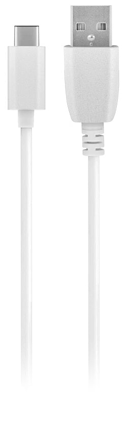 Netlader met USB-C-kabel MaXlife MXTC-01, 10,5W, 2,1A, 1 x USB-A, Wit