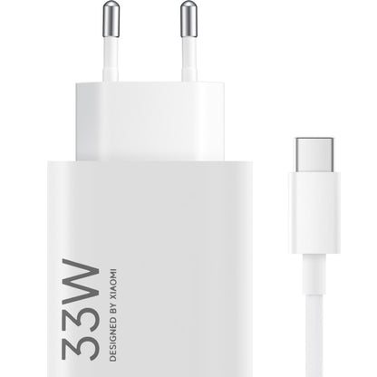 Xiaomi USB-C Netwerkoplader met Kabel, 33W, 3A, 1 x USB-A, Wit BHR9956EU