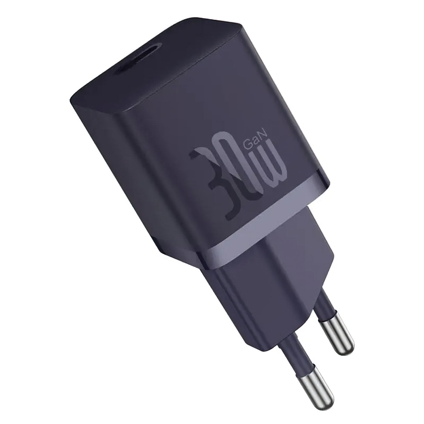 Netwerkoplader met USB-C Kabel Baseus GaN Mini 1C, 30W, 3A, 1 x USB-C, Paars P10110902523-00